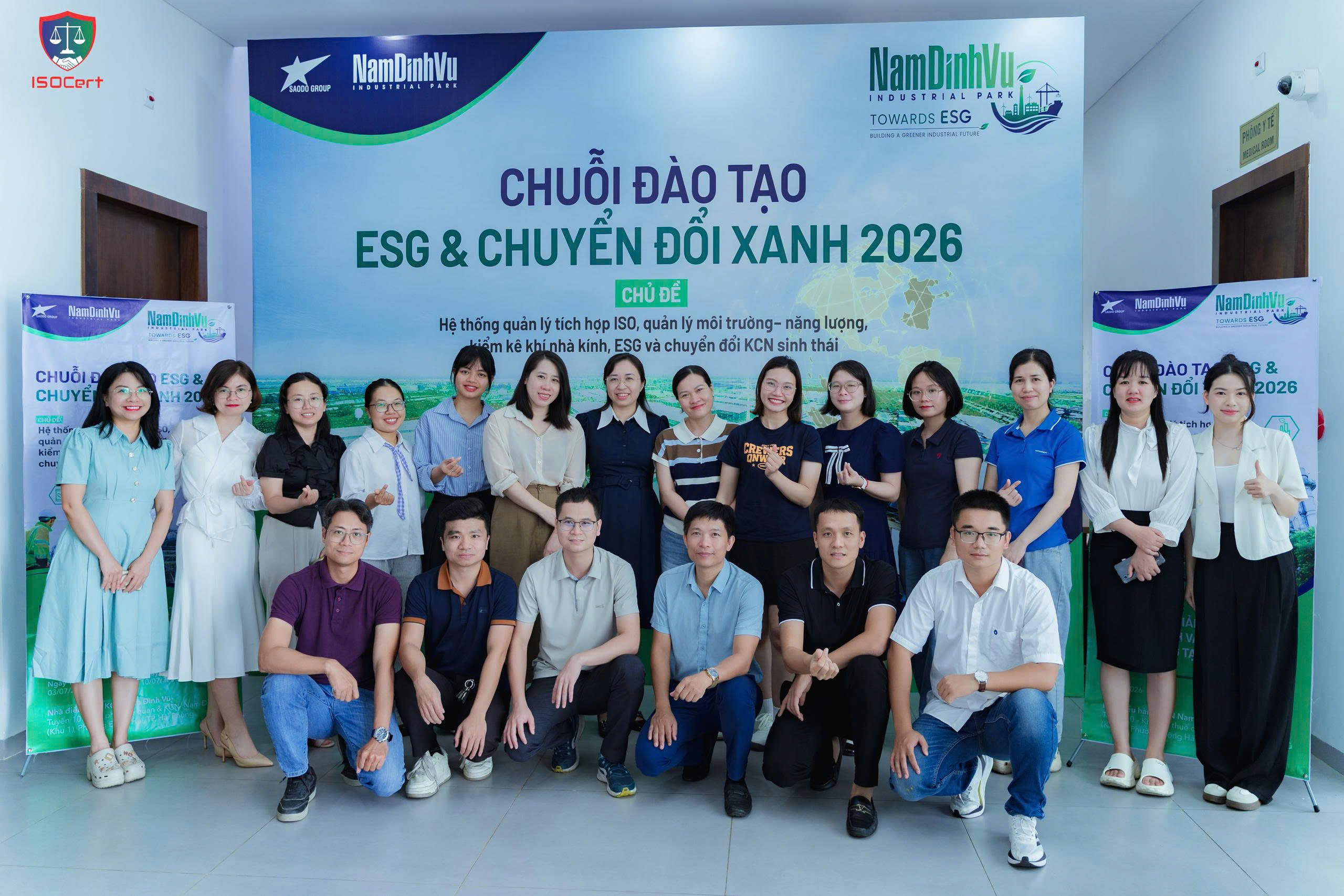 ISOCERT HOÀN THÀNH CHUỖI ĐÀO TẠO ESG & CHUYỂN ĐỔI XANH TẠI KCN NAM ĐÌNH VŨ NĂM 2026